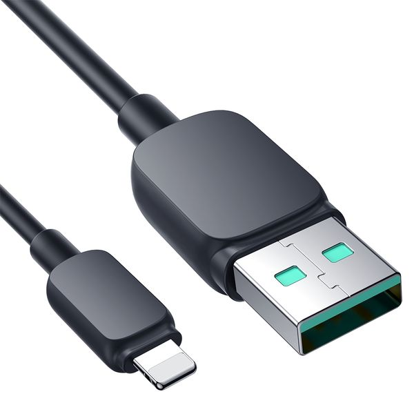 Kabel przewód do iPhone Lightning - USB 2.4A 1.2m czarny zdjęcie 2