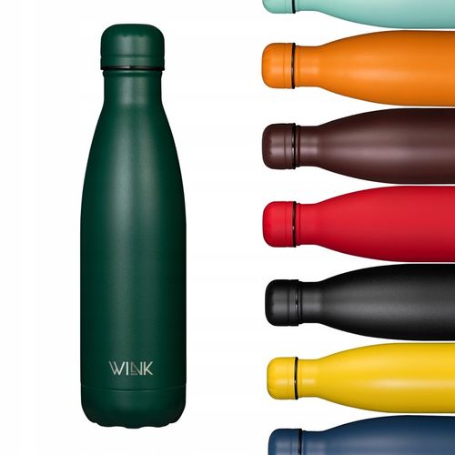 Butelka termiczna WINK DARK GREEN 500ml, bez BPA na Arena.pl