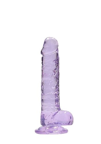 7"" / 18 cm realistic dildo with balls - purple na Arena.pl