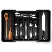 Wkład Regulowany na Sztućce Przybory Noże do Szuflady Rozsuwany Organizer