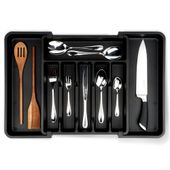 Wkład Regulowany na Sztućce Przybory Noże do Szuflady Rozsuwany Organizer