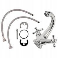 BATERIA ŁAZIENKOWA UMYWALKOWA STOJĄCA KRAN DO UMYWALKI STAŁA WYLEWKA RETRO