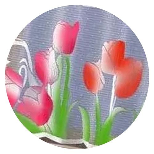 Firanka Tulipany wysokość 50 cm DomoweTekstylia | WN266T 050 na Arena.pl