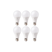 Zestaw 6 sztuk Żarówek LED A60 E27 15W Barwa Biała Zimna