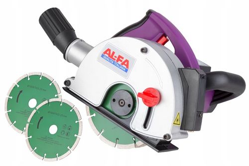 BRUZDOWNICA ELEKTRYCZNA DO BETONU FREZARKA ZESTAW NARZEDZIA TARCZE 3100 W na Arena.pl