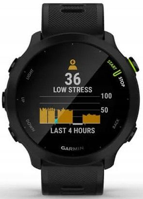 Czarny Zegarek sportowy GARMIN Forerunner 55 GPS na Arena.pl