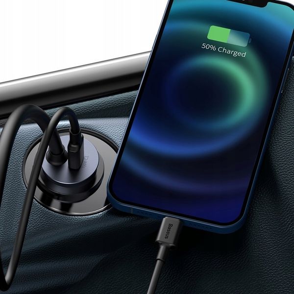 Ładowarka samochodowa Baseus Share Together 2x USB, 2x USB-C, 120W zdjęcie 6