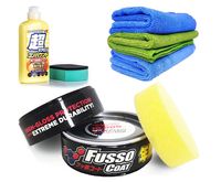 Soft99 Fusso Coat 12 Months Wax Dark 200g + Micro Liquid Compound Dark + 3 mikrofibry