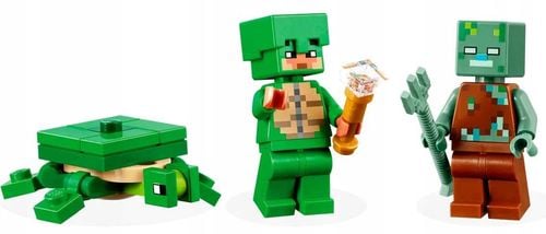 21254 - lego minecraft - domek na plaży żółwi na Arena.pl