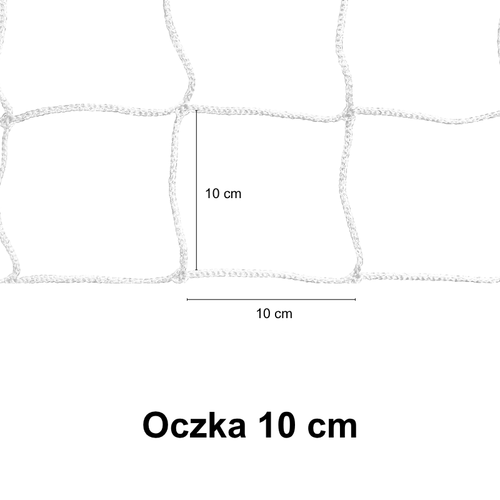 siatka na bramkę do piłki nożnej junior |5m x 2m| pe 4mm bezwęzłowa na Arena.pl