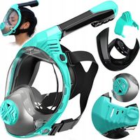 Maska do Nurkowania Snorkelingu Pełnotwarzowa systemy DRYTOP ANTIFOG