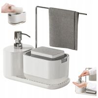 ZESTAW ORGANIZER DO KUCHNI DOZOWNIK do mydła na płyn do naczyń z pompką