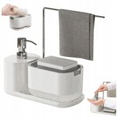 ZESTAW ORGANIZER DO KUCHNI DOZOWNIK do mydła na płyn do naczyń z pompką