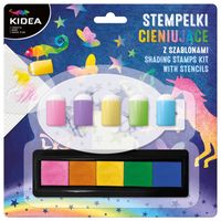 stempelki cieniujące z szablonami kidea