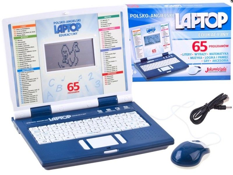 LAPTOP EDUKACYJNY 65 PROGRAMÓW POLSKI ANGIELSKI zdjęcie 1