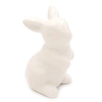 Króliczek wielkanocny królik ceramiczny BIAŁY zajączek do stroika