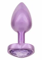 calexotics jewel diamond heart plug small - elegancka ozdoba intymna