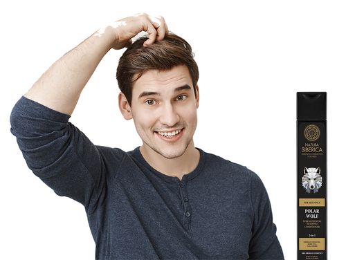 NATURA SIBERICA MEN SZAMPON ODŻYWKA DO WŁOSÓW 2w1 WZMACNIAJĄCY WILK 250 ml na Arena.pl