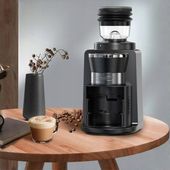 EKSPRES DO PRZELEWOWY KAWY WBUDOWANY MŁYNEK MLYNKIEM CZARNY EKSPRES KAWY