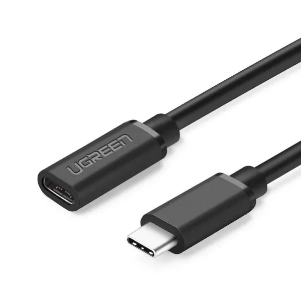 Kabel Ugreen 40574 USB-C - USB-C 5Gb/s 0,5m - czarny zdjęcie 1