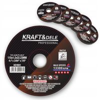 TARCZA DO CIĘCIA METALU 115MM ZESTAW 25 szt DYSK INOX DO STALI MOCNE KD1991