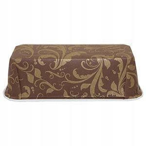 FORMY PAPIEROWE DO PIECZENIA prostokątne Plumpy Złoty Wzór 200x70x65 2szt na Arena.pl