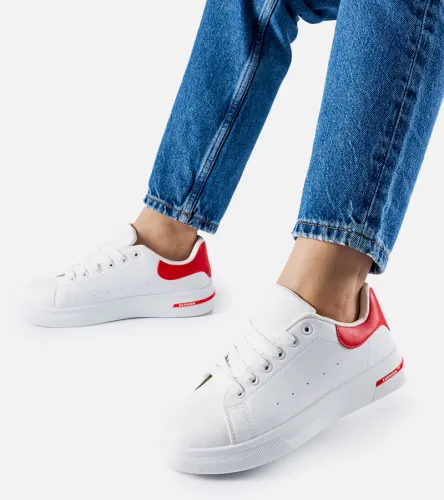 Biało-czerwone sneakersy Leland 37 na Arena.pl
