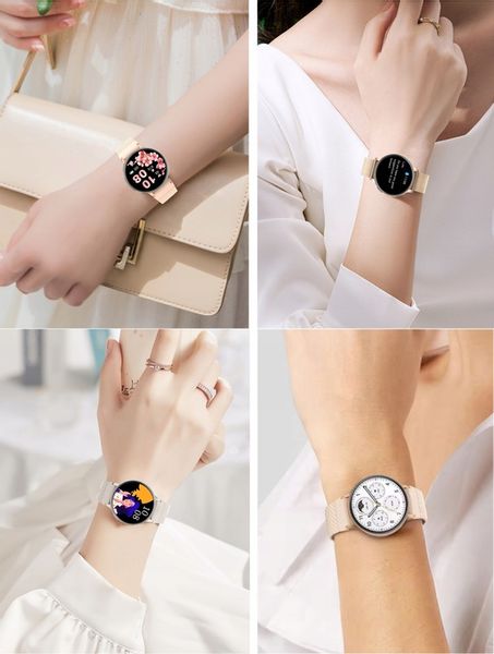 SMARTWATCH ZEGAREK DAMSKI POLSKIE MENU ROZMOWY WIADOMOŚCI 4 PASKI zdjęcie 3