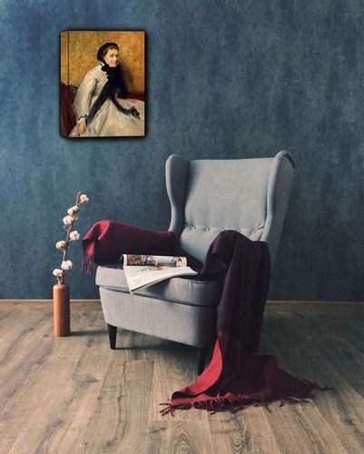 Portrait of a Woman in Gray, Edgar Degas - obraz na płótnie 60x80 cm na Arena.pl