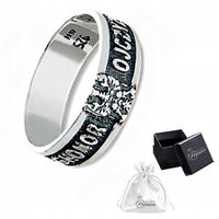 Obrączka Patriotyczna srebrna pr. 925 Bóg, Honor, Ojczyzna |r. 16