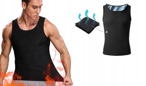 KOSZULKA MĘSKA TRENINGOWA SAUNA ODCHUDZAJĄCA L/XL na Arena.pl