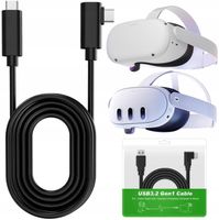 KABEL 5m do OCULUS LINK SteamVR QUEST 1 QUEST 2 QUEST 3 + GRATIS *JAKOŚĆ*
