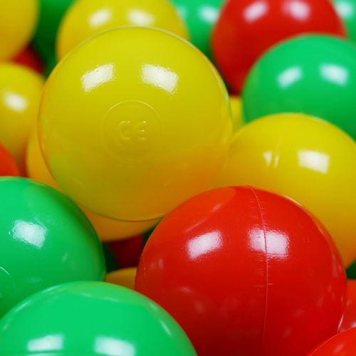 Kulki do zabawy ø7cm 300szt żółte, czerwone, zielone na Arena.pl