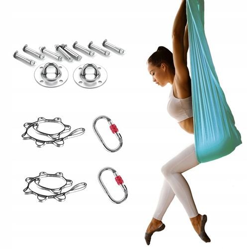 Hamak do jogi, chusta akrobatyczna aerial | 4 m | jasnoniebieski na Arena.pl