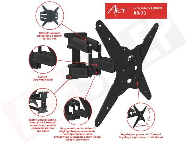 Uchwyt do TV ART AR-73 zdjęcie 11