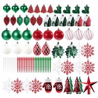 BOMBKI CHOINKOWE DUŻE OZDOBY ŚWIĄTECZNE ZESTAW BOMBEK NIETŁUKĄCE NA CHOINKĘ