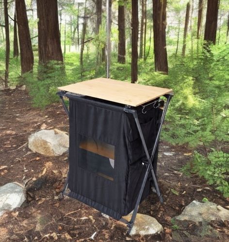 Stół turystyczny Froyak 46 x 60 x 85 cm czarny idealny na biwak na Arena.pl