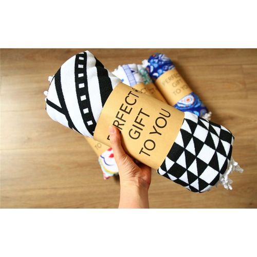 Ręcznik plażowy okrągły BOHO ryby na Arena.pl