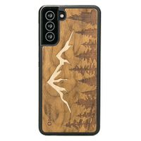 drewniane etui na samsung galaxy s21 plus góry imbuia