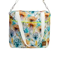 Torbo Plecak Damski 2w1 - Dmuchawce na Białym