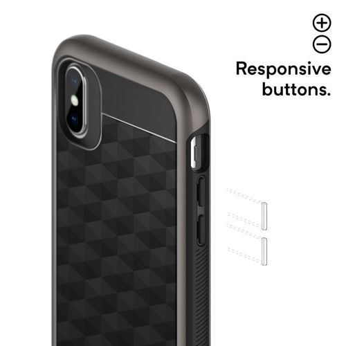 Caseology Parallax Case - Etui iPhone X (Black/Warm Gray) na Arena.pl