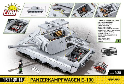 Klocki Panzerkampfwagen E-100 na Arena.pl