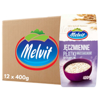 MELVIT Jęczmienne płatki błyskawiczne 400 g x 12 sztuk