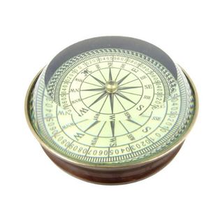 Mosiężny kompas soczewkowy