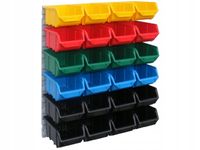 Zestaw pojemników Ecobox mały x24 + tablica Kolor