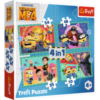 Puzzle - 4w1 - Zwariowane Minionki Trefl 34648