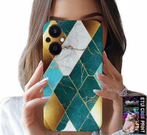 ETUI DO OPPO RENO8 LITE 5G - ELEGANCKIE MODNE WZORY CASE + FOLIA na Arena.pl