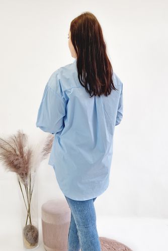 Elegancka Klasyczna Koszula Niebieska M na Arena.pl