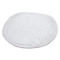 Pluszowa nakładka na krzesło futrzak poduszka włochata biała UC62907