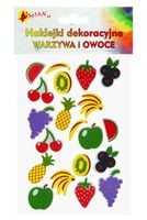 naklejki dekoracyjne z pianki owoce shan